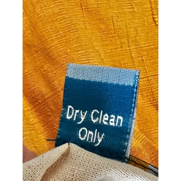 Handcrafted Shrujan Raw Silk Embroidered Cushion Covers 16"x16" Gold Pair NWT - Picture 13 of 16